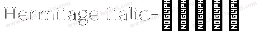 Hermitage Italic字体转换
